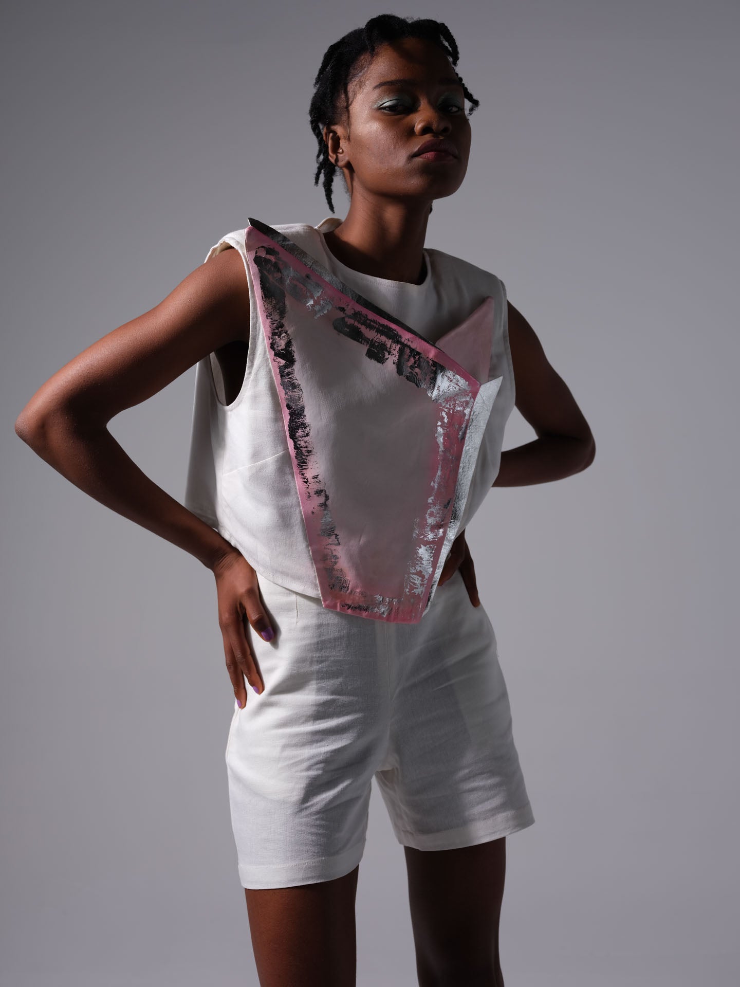 Conjunto de lino - Astralis rosa