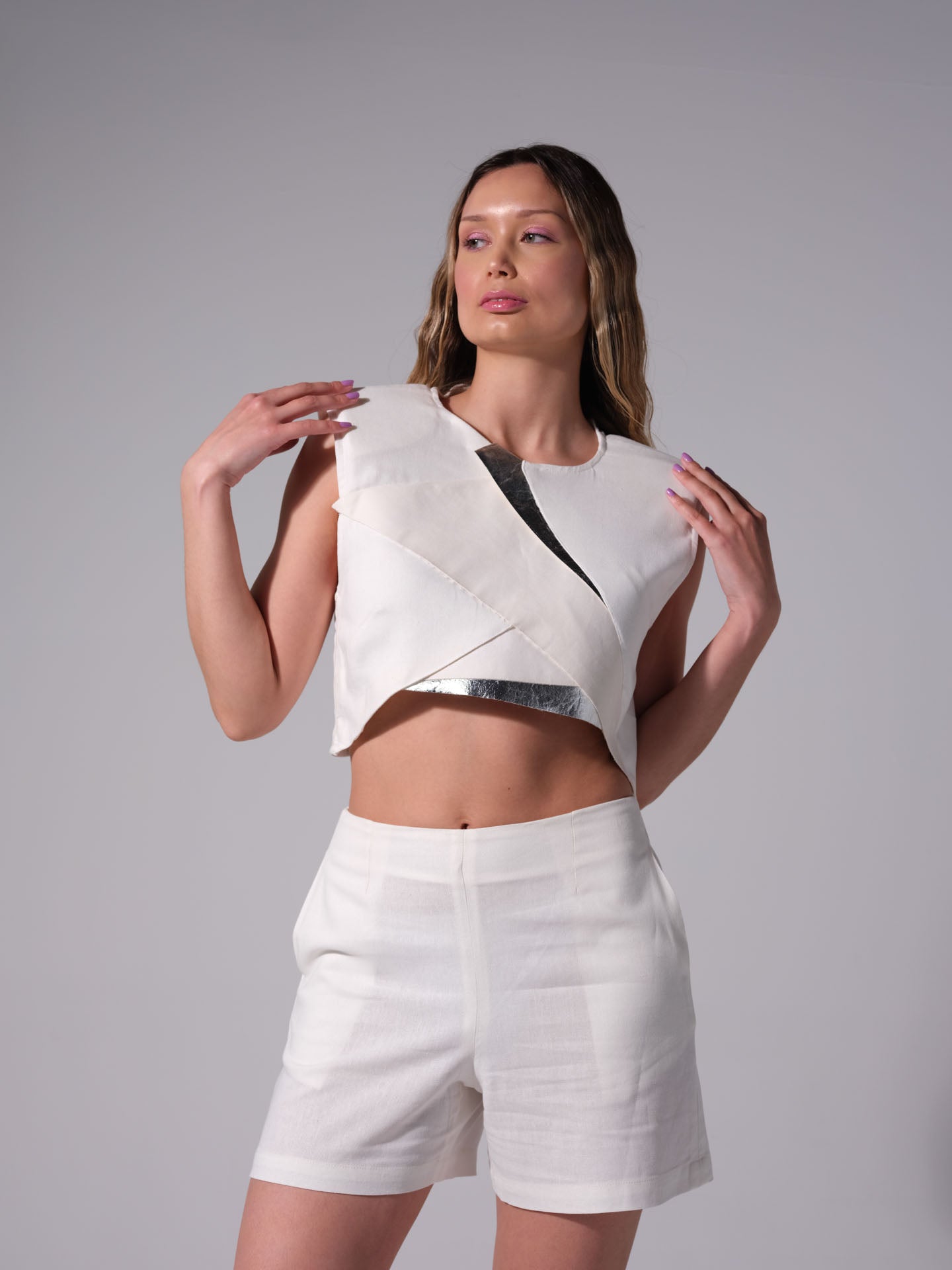 Conjunto de lino - Astralis Blanco