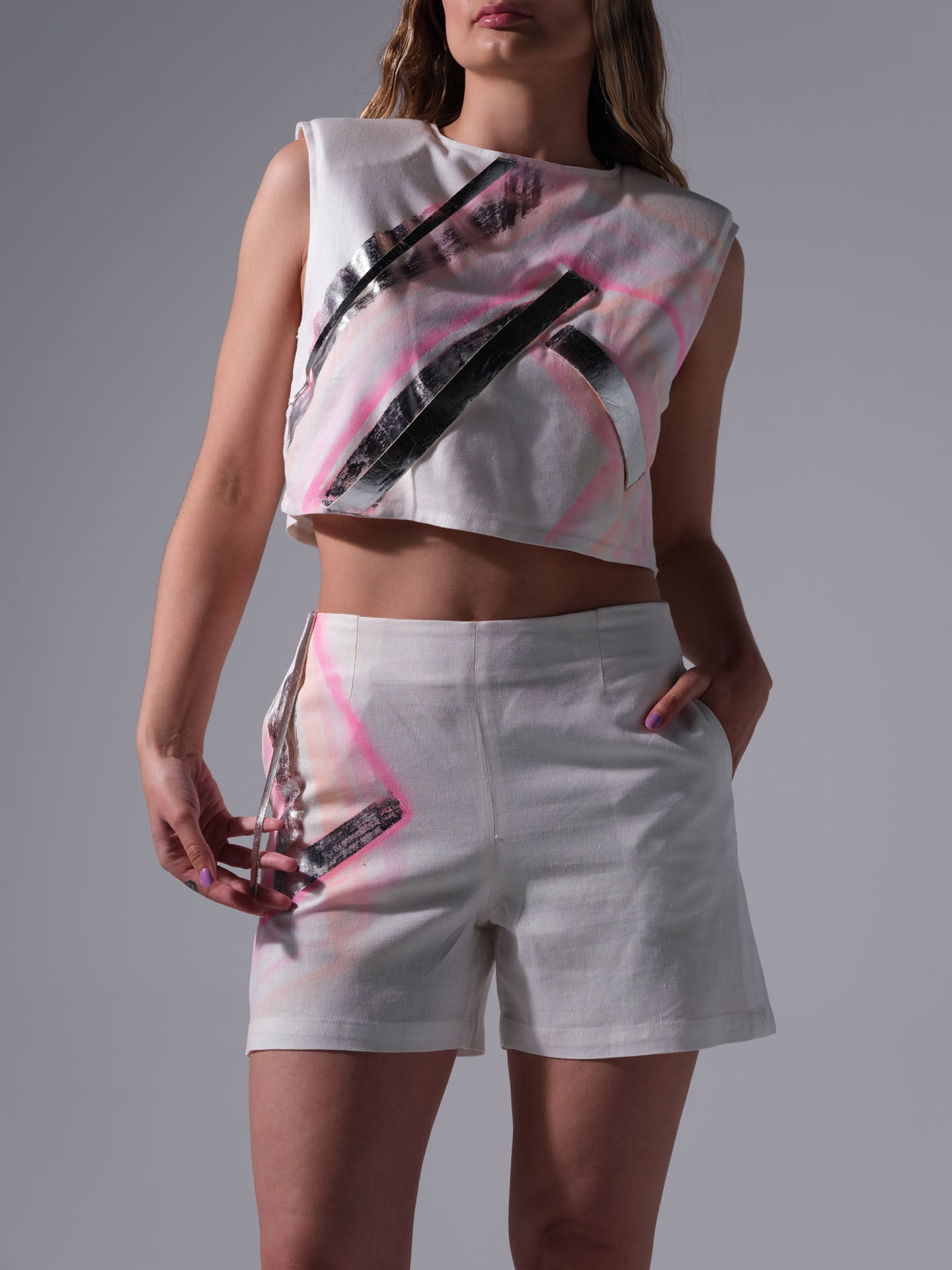 Conjunto de lino - Astralis Grid