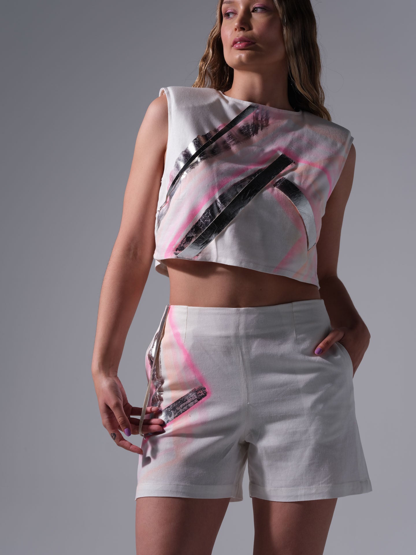 Conjunto de lino - Astralis Grid