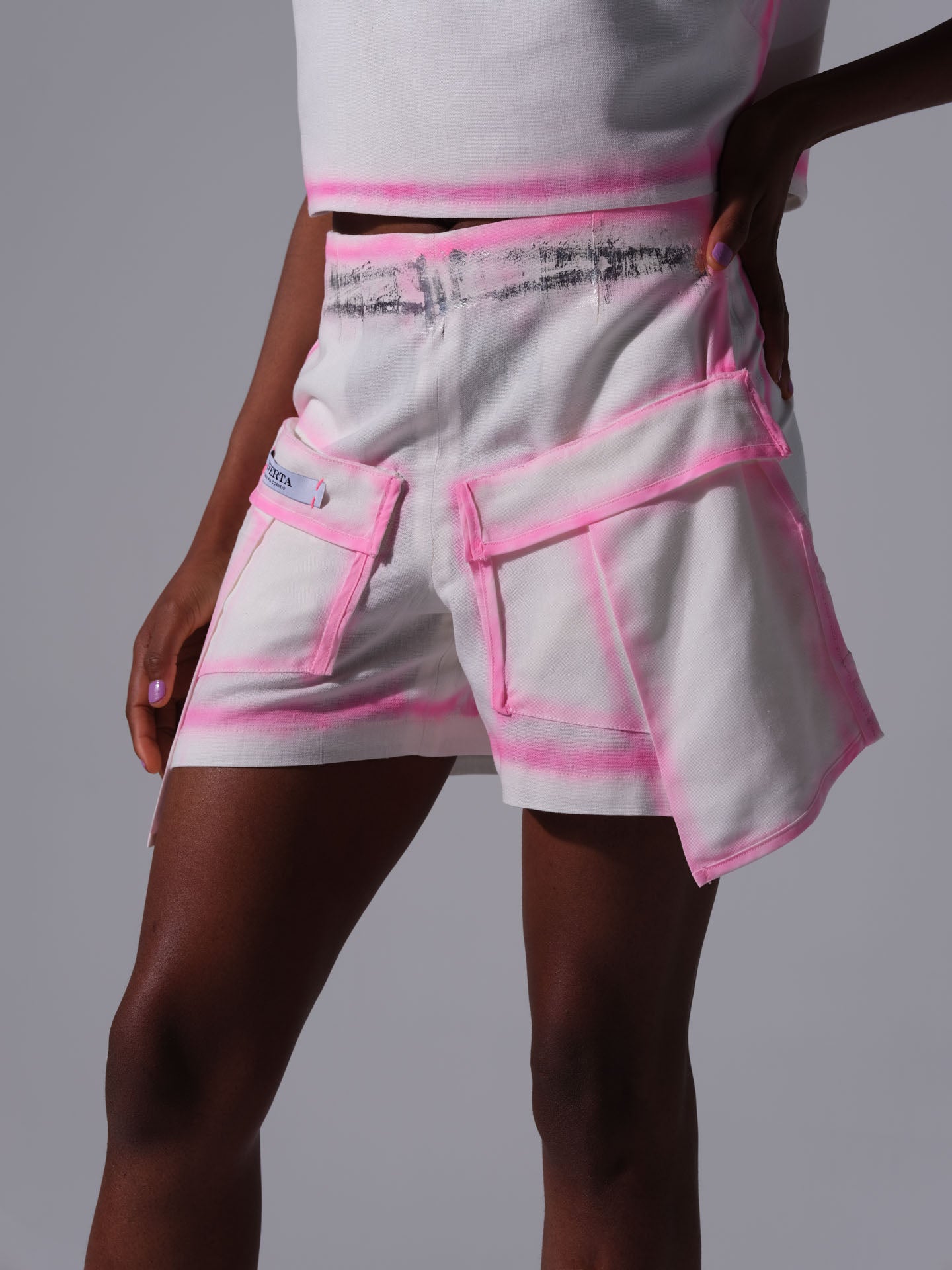 Conjunto de lino - Spray rosa