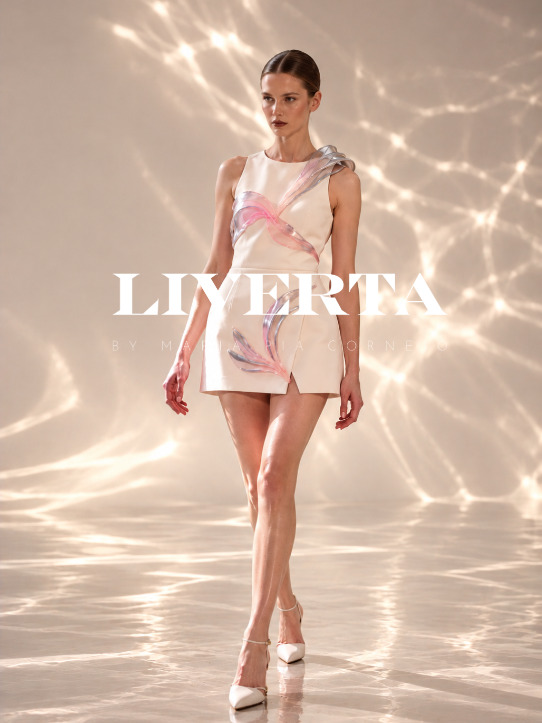 "Aquatic Reflections" Sculptural Dress-Set | LIVERTA